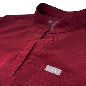 Figs Maternity Kitale Scrub Top Women’s XS Burgundy